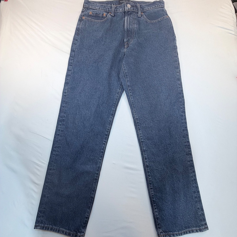 Abercrombie & Fitch Loose Jeans Mens 32x31 Blue Authentic Rigid Denim Cotton